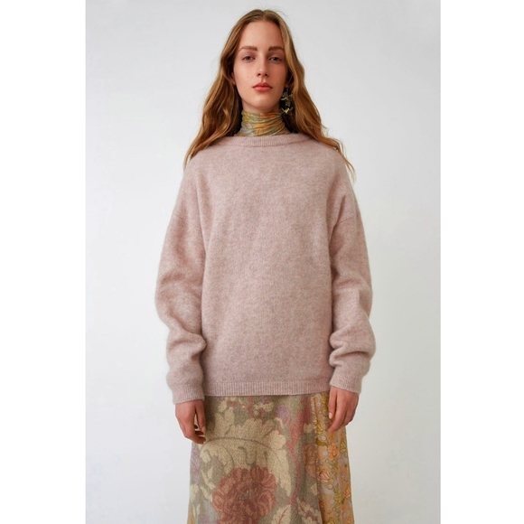 Acne Studios Unicorn Lavender Crew Neck Mohair Wool Sweater - Picture 5 of 14